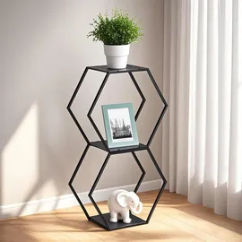 [en.casa] Tand Bücherregal 32 x 37 x 19 cm Schwarz