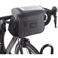 OreluxTEC 5L Fahrradkorb vorne Tasche, Wasserdichter mit Touchscreen Vorne Fahrradtasche und Abnehmbarem Schultergurt für alle Handy