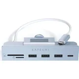 Satechi USB-C Clamp Hub für iMac 2021. Nicht kompatibel mit 2020 und früheren iMac Modellen Blau