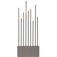 EGLO LED Kerzenständer Buzz, Dekoleuchte Weihnachten, Fensterdeko aus Holz,