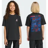 adidas Marvel Spider-MAN Graphics Tee, Black/Off White, 7-8 Years
