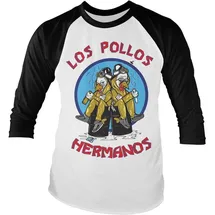 Breaking Bad Longsleeve "Walter Jesse Hermanos Baseball Long Sleeve Tee" in Weiß | Gr.: XXL