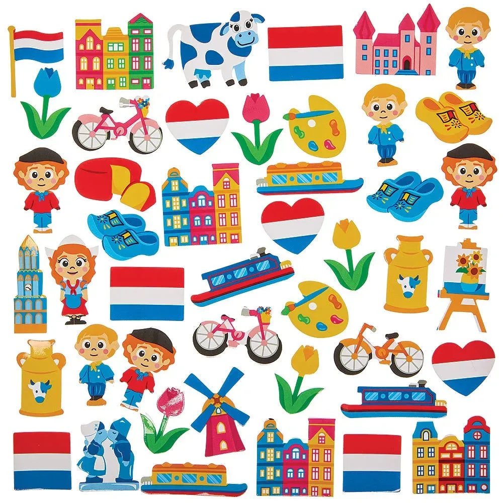 Stickers Niederlande aus Moosgummi (Pro Set 150)