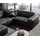 DeLife Wohnlandschaft Sirpio L 330x230 cm Lederimitat Vintage Anthrazit Recamiere variabel