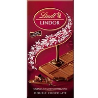 Lindt Tafelschokolade Lindor Double Chocolate, 100g