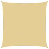 vidaXL Sonnensegel Sandfarbe 3x3 m 100% Polyester Oxford