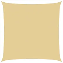 vidaXL Sonnensegel Sandfarbe 3x3 m 100% Polyester Oxford
