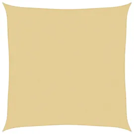 vidaXL Sonnensegel Sandfarbe 3x3 m 100% Polyester Oxford
