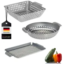 bremermann Grillkorb onesize Edelstahl Silber/Weiß