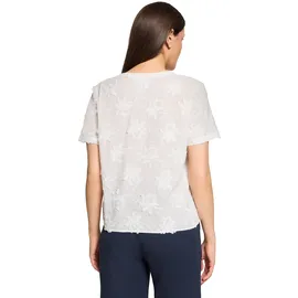 Betty & Co Hemdbluse mit Stickerei Weiß 36