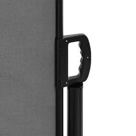 vidaXL Seitenmarkise Ausziehbar 117 x 300 cm Anthrazit Polyester