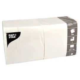 Papstar Servietten, 1-lagig weiß 12391