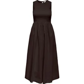 Jdy Midikleid Unifarben Braun XL