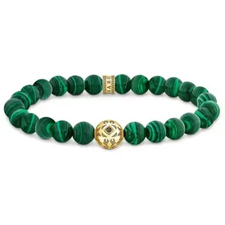 Thomas Sabo Armband in gold, schwarz, grün | Gr.: 19 cm