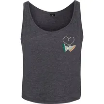 Mister Tee Ladies Kicks Love EMB Tank - Grau - L