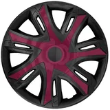 NRM Radzierblende N-Power weinrot/schwarz 14 Zoll 4er Set