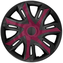 NRM Radzierblende N-Power weinrot/schwarz 14 Zoll 4er Set