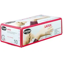 strongHand Einw.-Handsch.Male Gr.XL(10) hellbeige Latex EN 420 PSA I 100 St./Box STRONGHAND