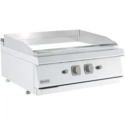 Mastro 700er Kochserie / Gas-Grillplatte, Tischmodell, glatte verchromte Platte