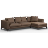 Casa Padrino Luxus Ecksofa Braun / Schwarz 313 x 178 x H. 73 cm - Wohnzimmer Sofa - Wohnzimmer Möbel - Luxus Möbel - Luxus Wohnzimmer Einrichtung