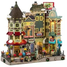 Lemax Jingle Bell Bazaar 0,27 m rot/mehrfarbig beleuchtet