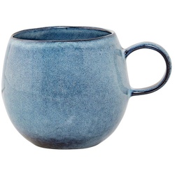 Bloomingville Tasse Sandrine, 500 ml Kaffeetasse, Teetasse, Kaffeepot, Kaffeebecher, Becher, Keramik, Steingut blau