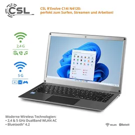 CSL R'Evolve C14i V2 14,1" Celeron N4120 1,1 GHz 4 GB RAM 64 GB eMMC W11P