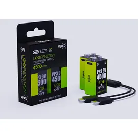 Verico Loop Energy 2-Pack 9V Block-Akku Li-Ion 500 mAh