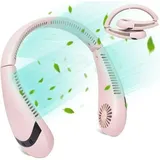 Tragbarer, 360° Drehbarer Nackenventilator Ohne Rotorblätter, Faltbar Und Leise, Usb-nackenventilator Mit Digitalanzeige Und Langer Akkulaufzeit, Ideal Für Den Einsatz Im Freien.