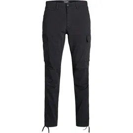 JACK & JONES Ace Tucker Ama Cargohose Black / Detail Solid 31 32