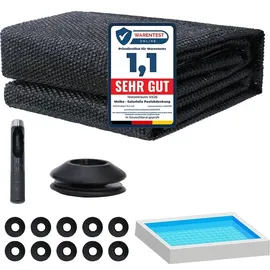 Melko Solarfolie Poolabdeckung schwarz 600x400 cm