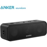 Soundcore 3 Bluetooth Lautsprecher, Stereo-Sound, Audiotreiber mit Titan-Membran, PartyCast, BassUp, 24 Stunden Akku, IPX7 Wasserschutz, individueller EQ, für Zuhause, Draußen, Garten (in Schwarz)