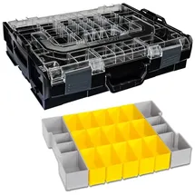 BS SYSTEMS GMBH & CO Sortimo Systemkoffer L-Boxx 102 schwarz mit transparentem Deckel + Insetboxen B3