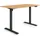 eSmart ETX-121BM 140x70cm Ahorn Dekor Ergonomischer Steh-Sitz-Schreibtisch Stufenlos elektrisch höhenverstellbar 73,5-123,5cm 3 x Memory USB Ladeport Aktivitätserinnerung Soft-Start/Stopp