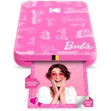 Kodak Barbie x Step Slim Wireless Sofort tragbarer Fotodrucker – Vollfarbige Drucke in Zink 2x3” Aufkleber-Rückseitenfotos von iOS- und Android-Geräten über Bluetooth in der App – Signaturstil