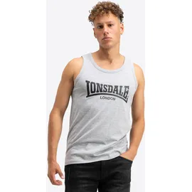 Lonsdale Averham ärmelloses T-shirt 2 Einheiten - Black / marl Grey - XL
