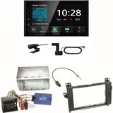 Kenwood DMX5020DABS Android Auto Einbauset für Mercedes A W169 B Klasse W245