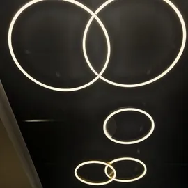 s.luce Ring 2-flammig Alu-Gebürstet Ø 40 cm