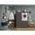 laundreezy Waschmaschinenschrank 117,5 x 162 x 67,5 cm Anthrazit Holzwerkstoff