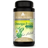 Omega-3 forte Vegan Dr. med. Michalzik - Tagesdosis | Omega 3 Algenöl (Mikroalge Schizochytrium) [1140mg] | DHA [780mg] | EPA [300mg] | ohne Zusatzstoffe - von BIOTIKON®