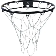 Prosport Basketballkorbnetz Metall Silber 35 x 20 x 23 cm