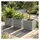 ethick Quadratischer Blumentopf 47 x 47 x 39 cm Beton-Grau