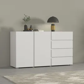 OTTO home Sideboard Metric 138 x 78,3 x 40 cm Weiß