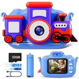 Kinderkamera,DIAMOOKY Digitalkamera Kinder 1080P 2,0-Zoll-Bildschirm, Kinder Kamera mit 32GB Karte Fotoapparat Kinder Kamera für 3-12 Jahre Geburtstag Weihnachten Spielzeug Kinder