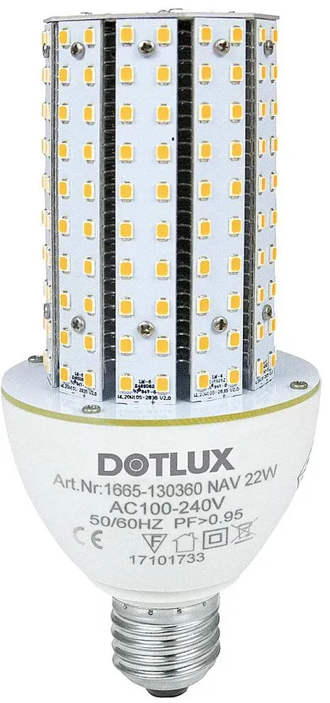 LED Leuchtmittel E27 28W, 4480lm, 4500k Dotlux