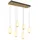 GLOBO Ewald 6-flg. 13,5 cm oval messingfarben