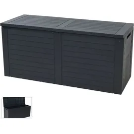 PROGARDEN Garten-Aufbewahrungsbox Ollie 240 L 115 x 53 cm Grau