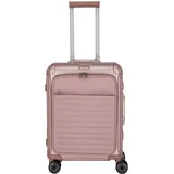 Travelite Next Trolley S 4-Rad mit Vortasche Rosé