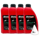 Divinol Kettenöl H | 4 L | Sägekettenöl | VG 100 | Haftöl für Motorsäge | (84150) | Kettenöl mit Haftzusatz – Verschleißschutz für Kette & Schwert – mineralisch
