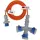 Brennenstuhl 1167670205 Strom Camping-CEE-Verlängerungskabel Grau, Blau, Orange 2 m H07RN-F 3G 2,5 mm2